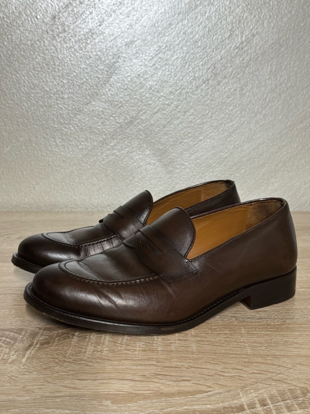 Thursday Boot Company Men’s Penny Loafers Size 7 EEE Extra Wide Brown Leather
